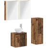Vonios baldų rinkinys 4 pcs Sendintos medienos