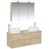 Vonios baldų rinkinys 4 pcs Sonoma ąžuolas