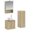 Vonios baldų rinkinys 4 pcs Sonoma ąžuolas