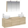 Vonios baldų rinkinys 4 pcs Sonoma ąžuolas