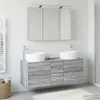 Vonios baldų rinkinys 4 vnt. Pilka Sonoma