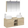 Vonios baldų rinkinys 4 vnt. Sonoma ąžuolas