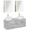 Vonios baldų rinkinys 5 pcs Betono pilka