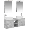 Vonios baldų rinkinys 5 pcs Betono pilka
