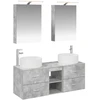 Vonios baldų rinkinys 5 pcs Betono pilka