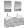 Vonios baldų rinkinys 5 pcs Betono pilka