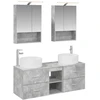 Vonios baldų rinkinys 5 pcs Betono pilka