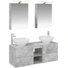 Vonios baldų rinkinys 5 pcs Betono pilka