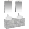 Vonios baldų rinkinys 5 pcs Betono pilka