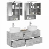 Vonios baldų rinkinys 5 pcs Betono pilka