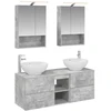 Vonios baldų rinkinys 5 pcs Betono pilka