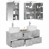 Vonios baldų rinkinys 5 pcs Betono pilka