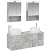 Vonios baldų rinkinys 5 pcs Betono pilka