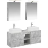 Vonios baldų rinkinys 5 pcs Betono pilka