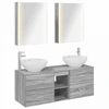 Vonios baldų rinkinys 5 pcs Pilka Sonoma