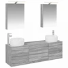 Vonios baldų rinkinys 5 pcs Pilka Sonoma