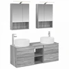 Vonios baldų rinkinys 5 pcs Pilka Sonoma