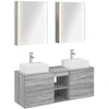 Vonios baldų rinkinys 5 pcs Pilka Sonoma