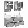 Vonios baldų rinkinys 5 pcs Pilka Sonoma