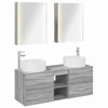 Vonios baldų rinkinys 5 pcs Pilka Sonoma
