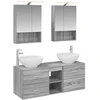 Vonios baldų rinkinys 5 pcs Pilka Sonoma