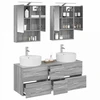 Vonios baldų rinkinys 5 pcs Pilka Sonoma