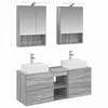 Vonios baldų rinkinys 5 pcs Pilka Sonoma