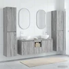 Vonios baldų rinkinys 5 vnt. Pilka Sonoma 33 x 34,5 x 160 cm