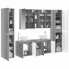 Vonios baldų rinkinys 6 pcs Pilka Sonoma