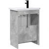 Vonios baldų rinkinys Betono pilka 56 x 37,5 x 81 cm