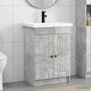 Vonios baldų rinkinys Betono pilka 56 x 37,5 x 81 cm