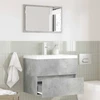 Vonios baldų rinkinys Betono pilka 60 x 38,3 x 45 cm