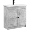 Vonios baldų rinkinys Betono pilka 78,5 x 37,5 x 81 cm