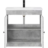 Vonios baldų rinkinys Betono pilka 78,5 x 37,5 x 81 cm
