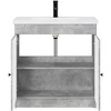 Vonios baldų rinkinys Betono pilka 78,5 x 37,5 x 81 cm