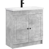 Vonios baldų rinkinys Betono pilka 78,5 x 37,5 x 81 cm