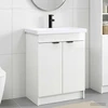 Vonios baldų rinkinys Itin blizgi balta 78,5 x 37,5 x 81 cm