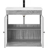 Vonios baldų rinkinys Pilka Sonoma 78,5 x 37,5 x 81 cm
