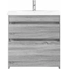 Vonios baldų rinkinys Pilka Sonoma 81 x 40 x 84,5 cm