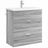 Vonios baldų rinkinys Pilka Sonoma 81 x 40 x 84,5 cm