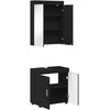 Vonios baldų rinkinys TULUM 2 pcs Juoda 60 x 34 x 63 cm
