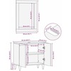 Vonios baldų rinkinys su saugykla 2 pcs graikinis riešutmedis