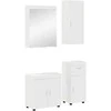 Vonios baldų rinkinys TULUM 4 pcs Balta 60 x 34 x 63 cm