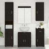 Vonios baldų rinkinys TULUM 5 pcs Juoda 60 x 34 x 63 cm