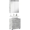 Vonios baldų rinkinys TULUM 2 pcs Betono pilka 60 x 34 x 63 cm