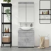 Vonios baldų rinkinys TULUM 2 pcs Betono pilka 60 x 34 x 63 cm