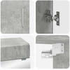 Vonios baldų rinkinys TULUM 3 pcs Betono pilka 60 x 34 x 63 cm