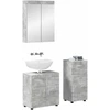 Vonios baldų rinkinys TULUM 3 pcs Betono pilka 60 x 34 x 63 cm