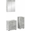 Vonios baldų rinkinys TULUM 3 pcs Betono pilka 60 x 34 x 63 cm