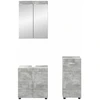 Vonios baldų rinkinys TULUM 3 pcs Betono pilka 60 x 34 x 63 cm